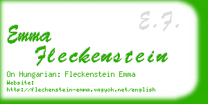 emma fleckenstein business card